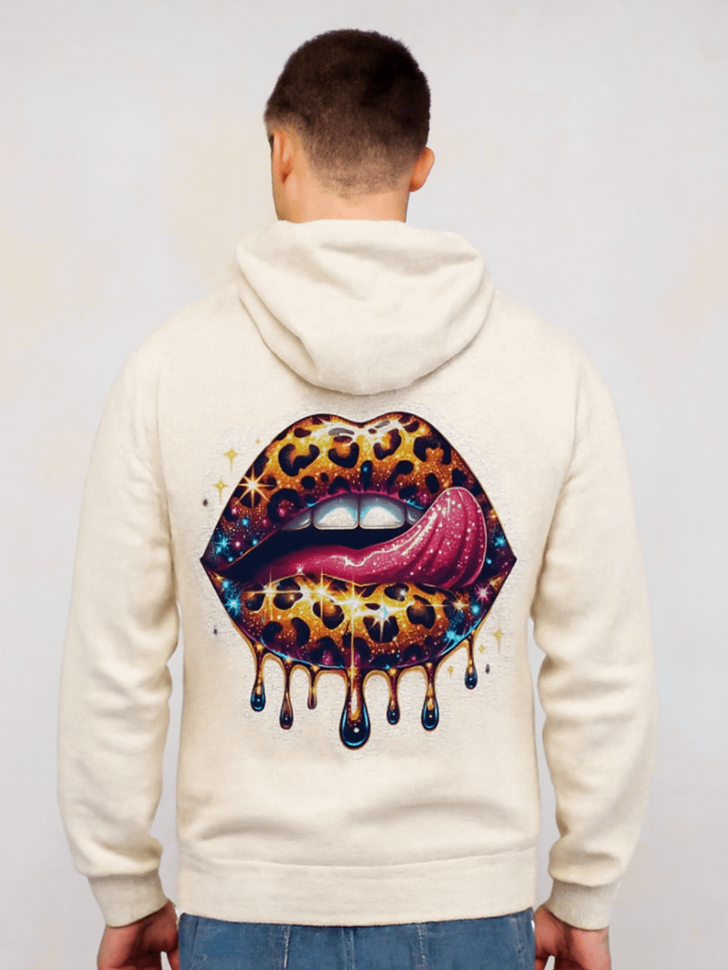 Leopard Lips Sparkle Hoodie product image (1)