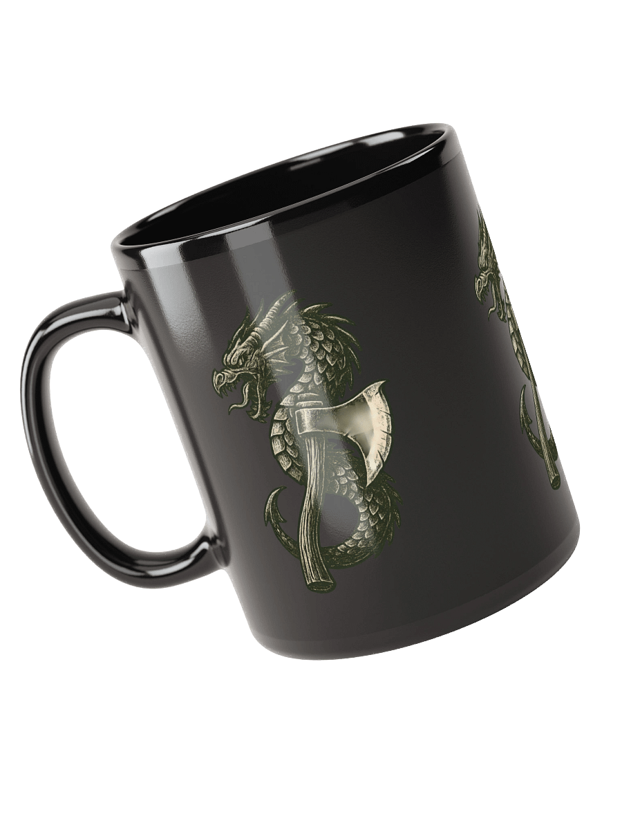 Coffee Mug Rugged Sportsmen Nordic Dragon Axe product image (6)