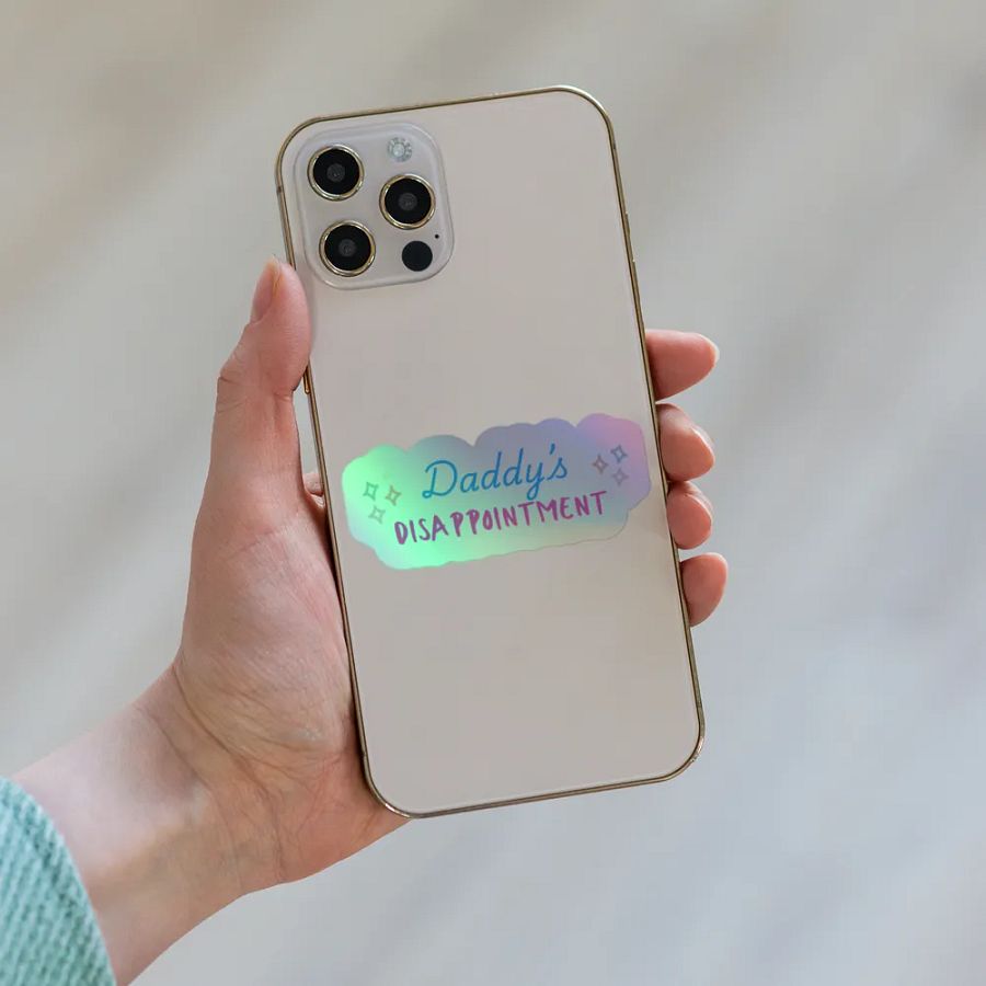 Daddy's Disappointment Holographic Sticker Sheet product image (8)