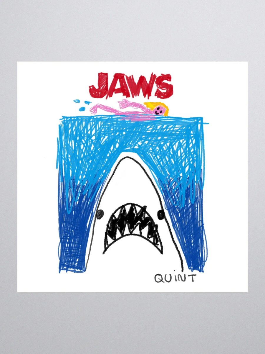 🦈"JAWS" CreepyKids Horror Sticker 💀 product image (1)