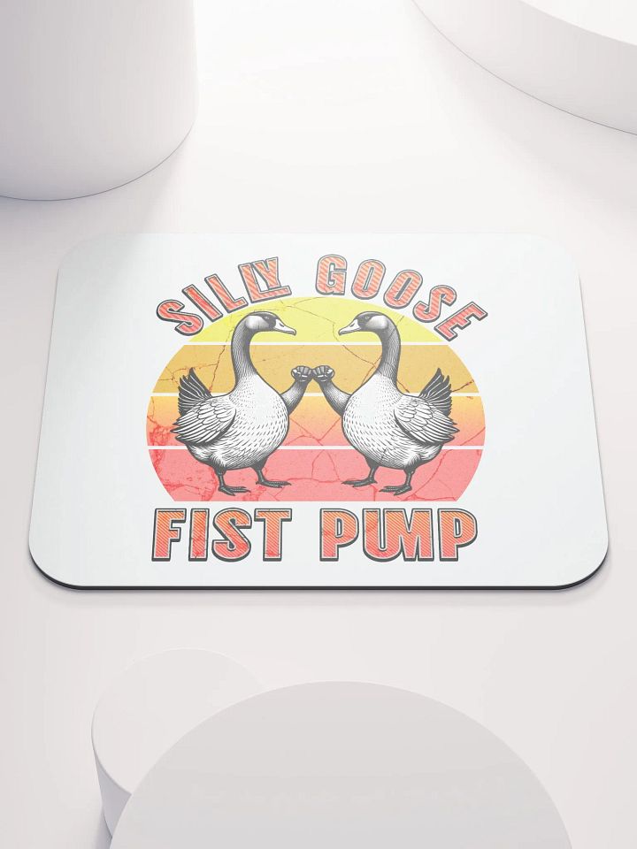 Silly Goose Fist Pump Mouse Pad product image (1)