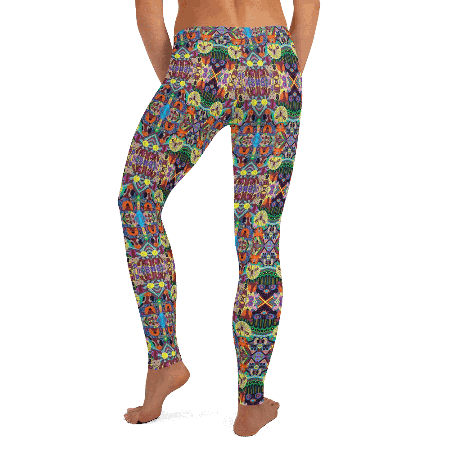 Abstract Doodle Art Animals Ladies Leggings product image (10)