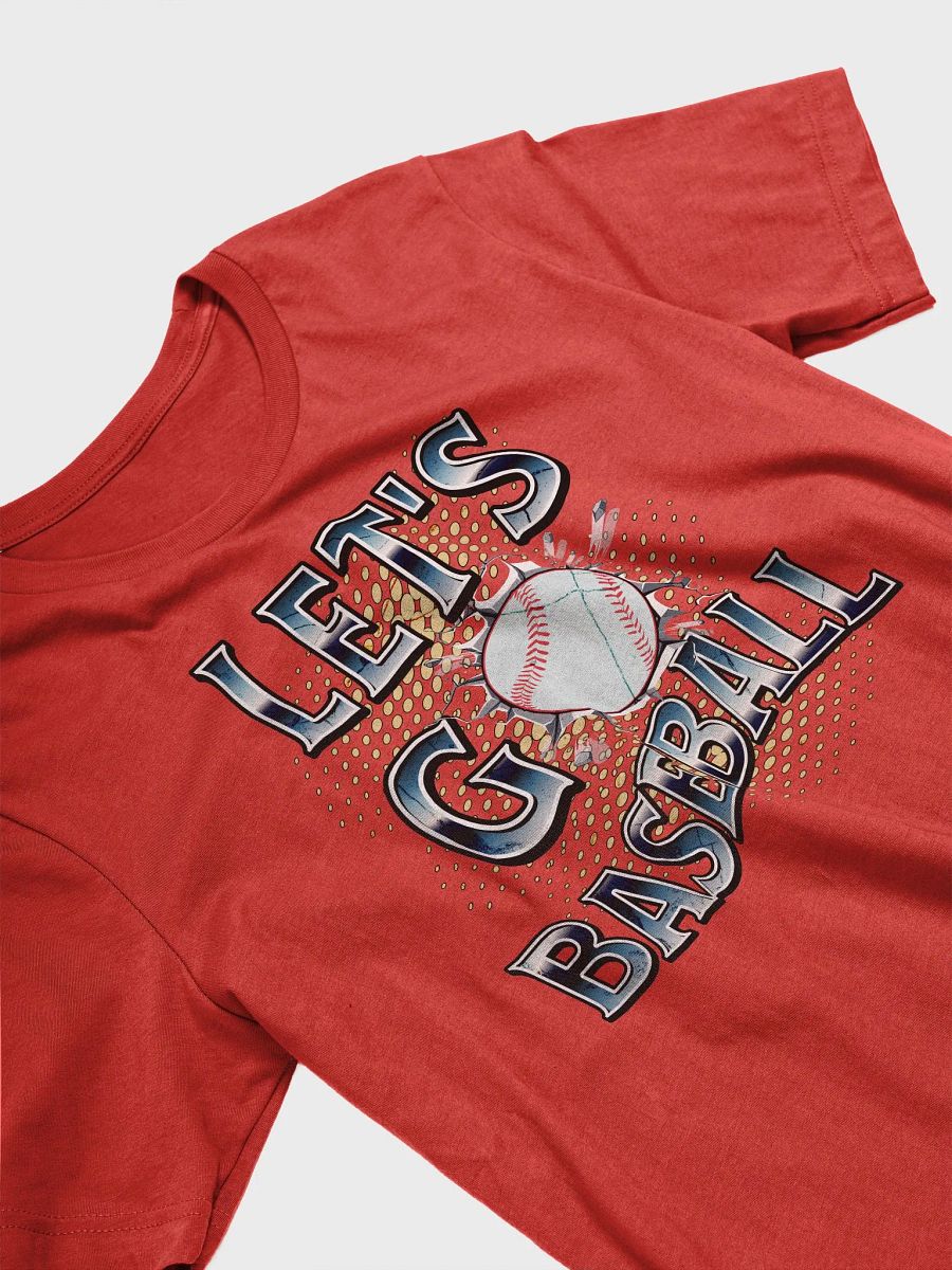 Lets Go Baseball Dynamic Typography T-Shirt product image (50)