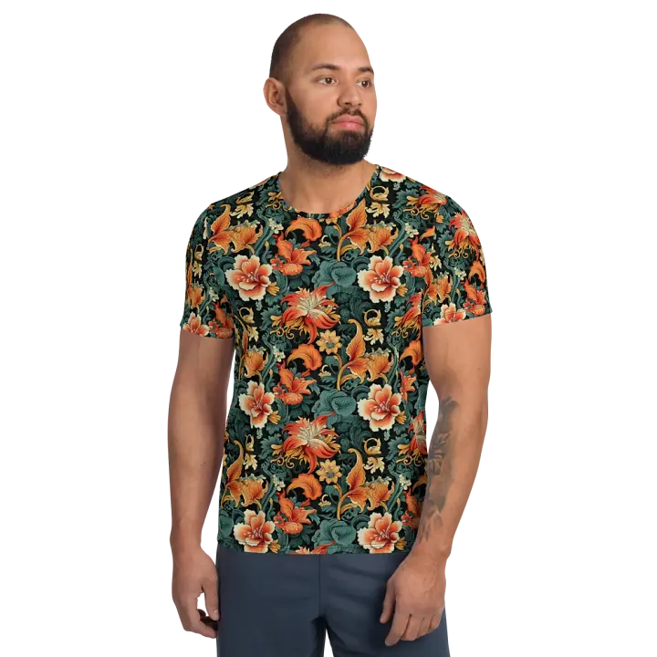 Sunset Flowers | Men´s Athletic T-Shirt product image (1)