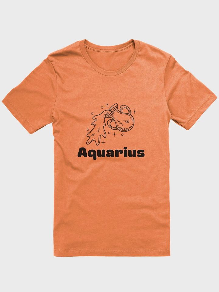 Aquarius Water Bearer T-shirt - Black Writing product image (1)