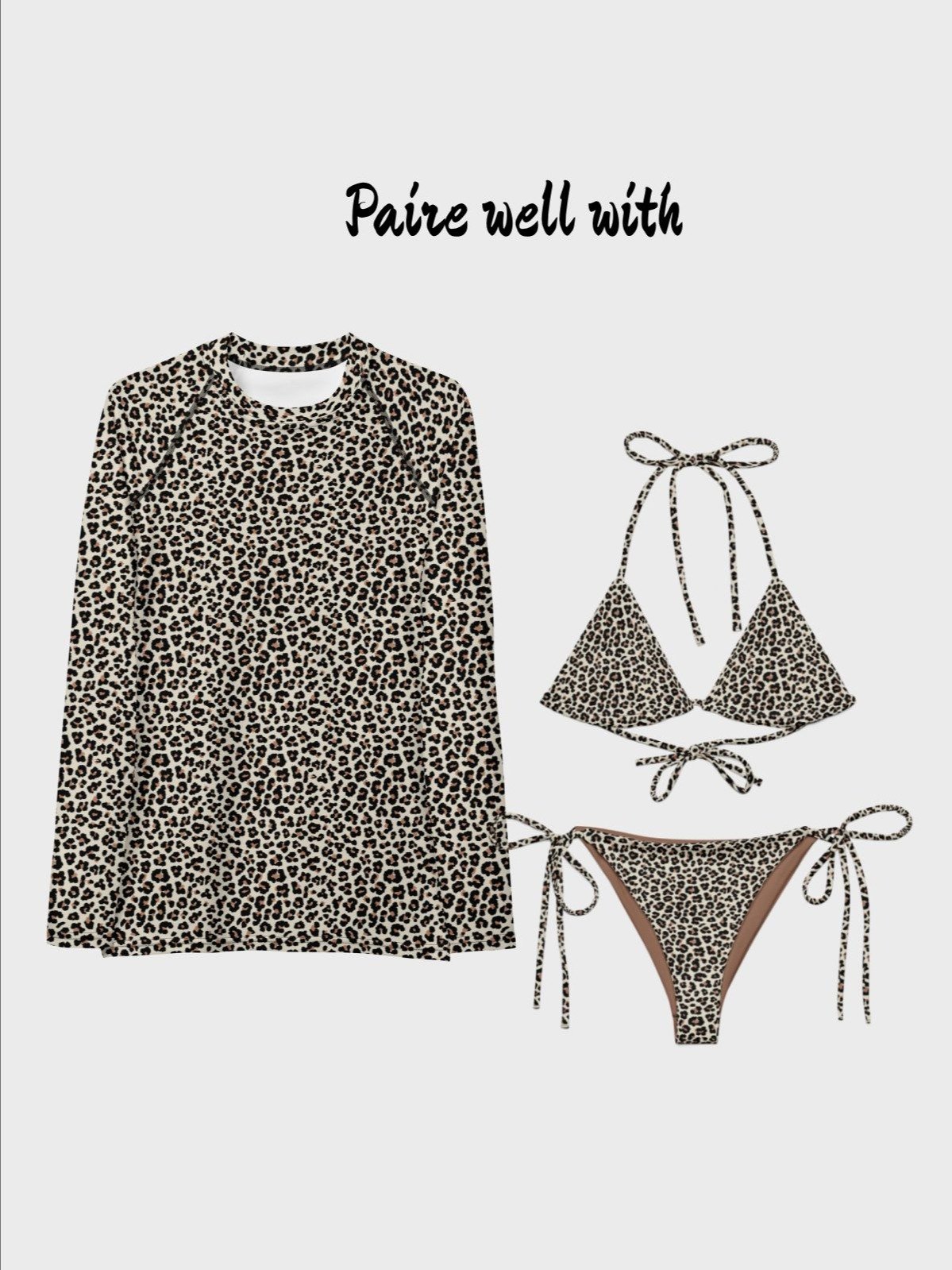 Rash Guard "Abstract Animal Leopard Skin Fur Pattern" product image (2)