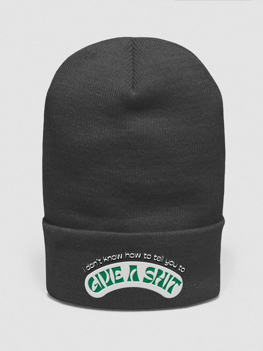 GIVE A SH*T cuffed beanie product image (11)