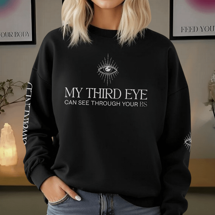 My Third Eye Sassy Sweatshirt – Mystical Motivational Crewneck product image (1)