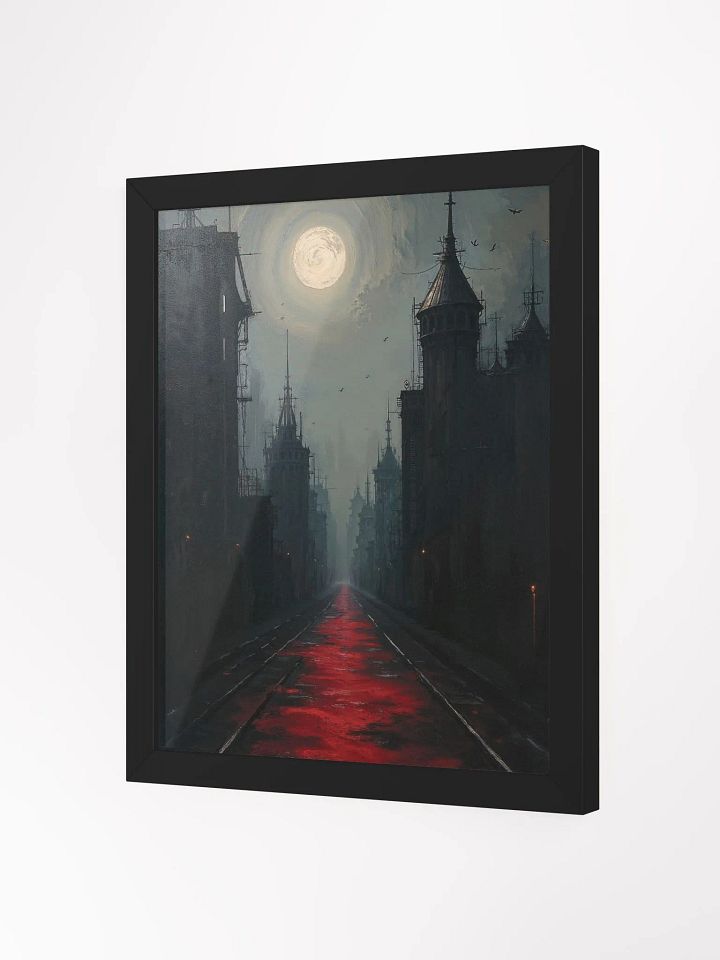 Moonlit Gothic Cityscape Framed Print product image (4)