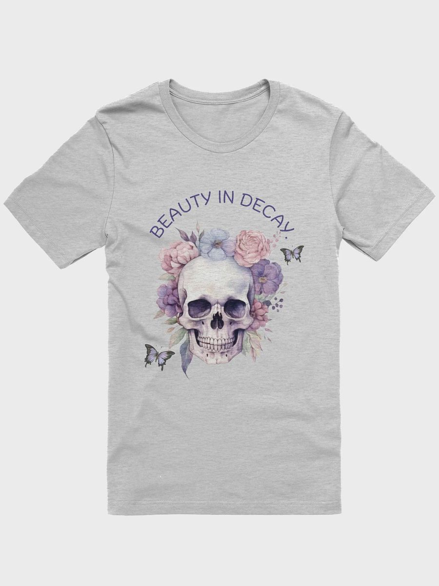 Beauty in Decay Floral Skull T-Shirt product image (1)