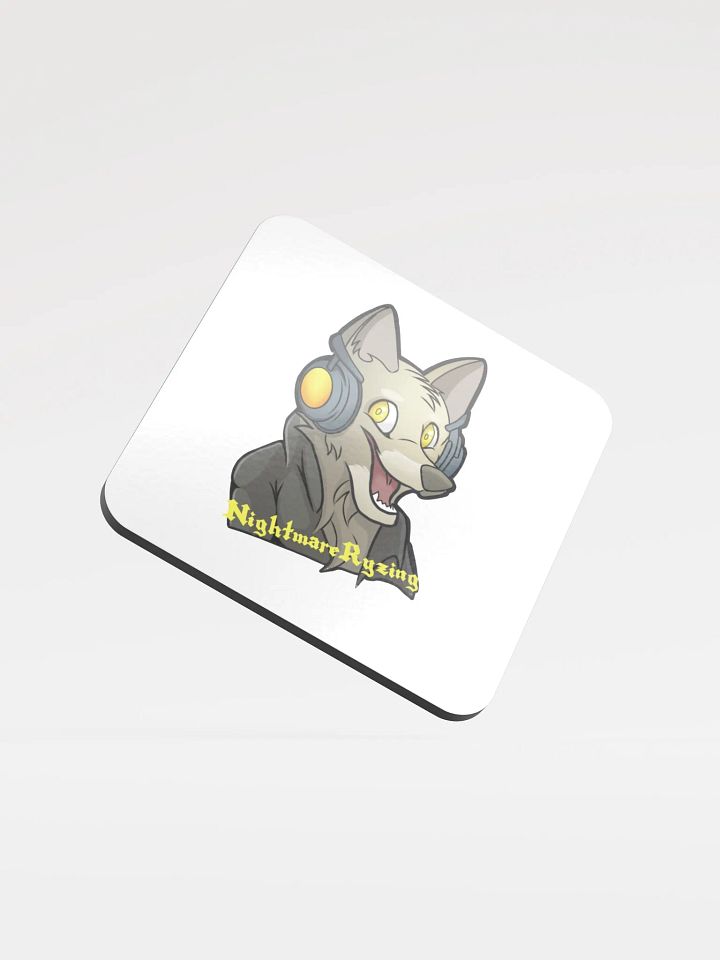 Glowing Wolf Headphone Coaster product image (1)