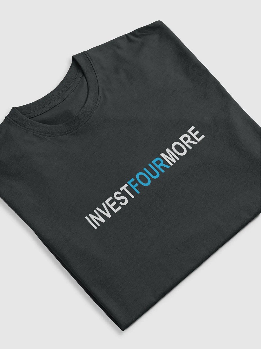 Premium Cotton Heritage Tee - Unmatched Comfort - InvestFourMore Logo in Blue product image (5)