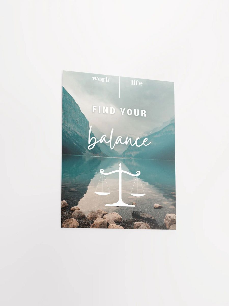 Find your balance sustainable Poster product image (4)
