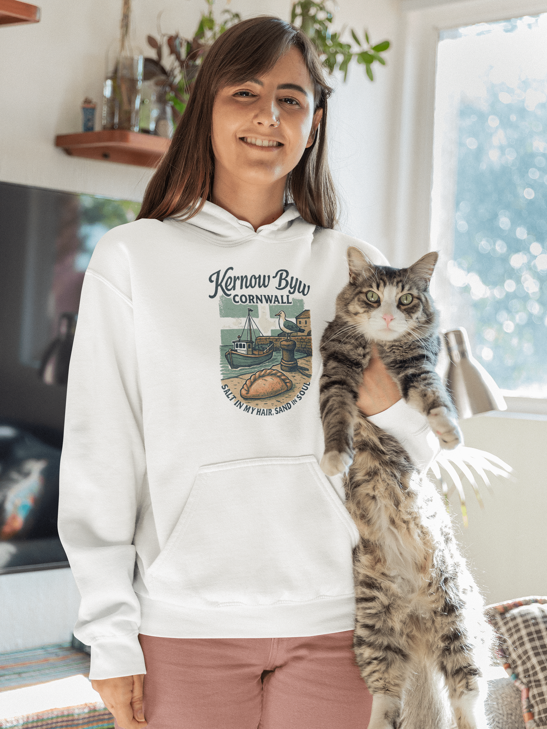 ;Kernow Byw: Salt in My Hair, Sand in My Soul - Classic Hoodie product image (7)