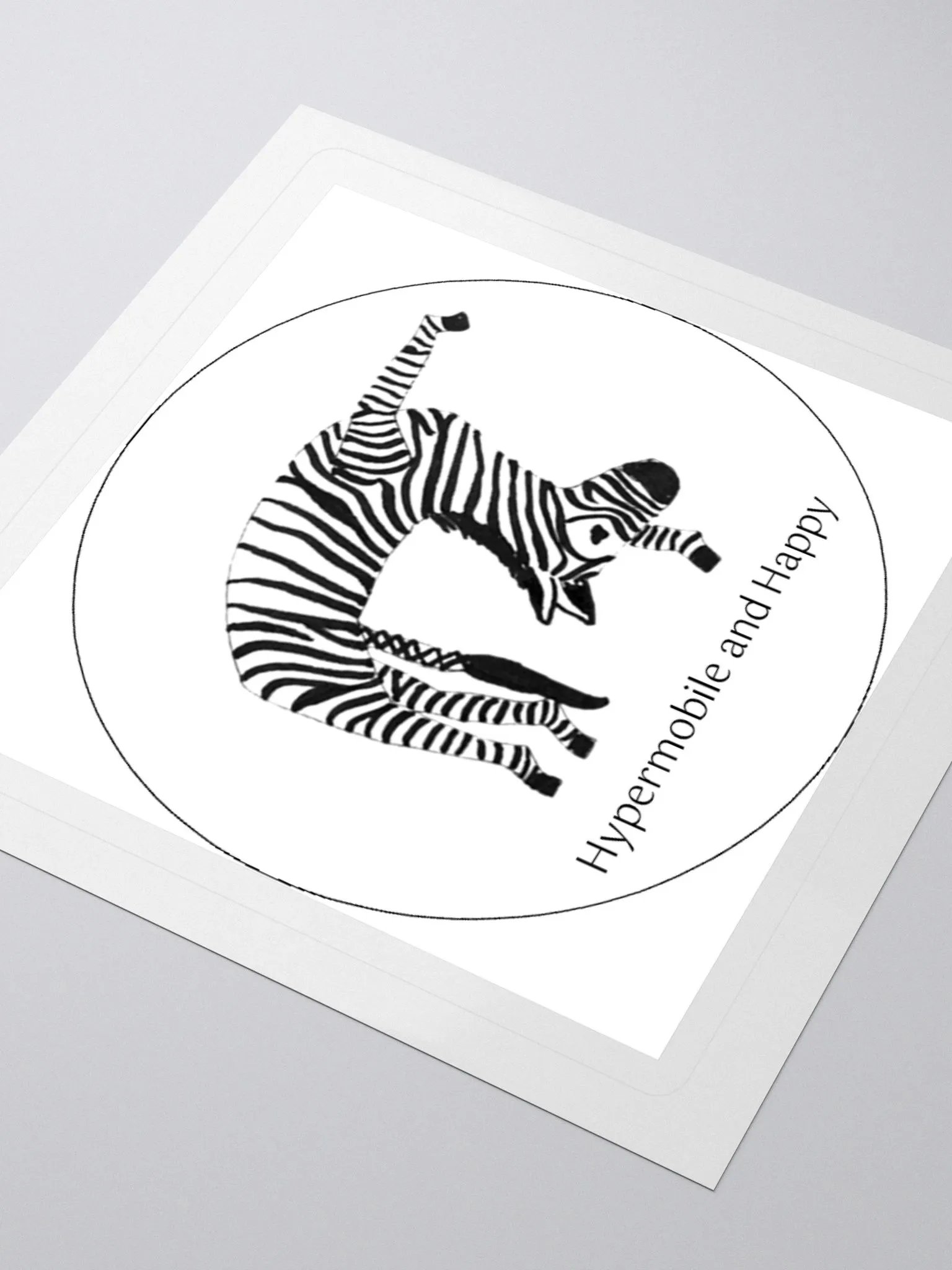 Bendy Zebra Sticker product image (3)