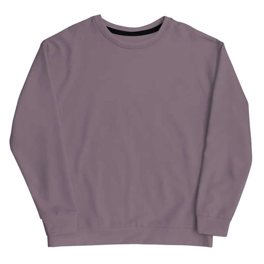 Plain Faded Orchid Grey Soft Summer Unisex Recycled Polyester Heavyweight Premium Sweatshirt by Treasure Pie product image (7)