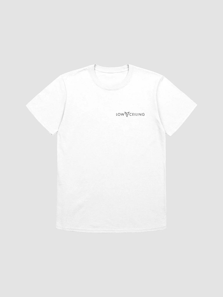LOW CEILING WHITE T SHIRT [TEXT LOGO] product image (1)