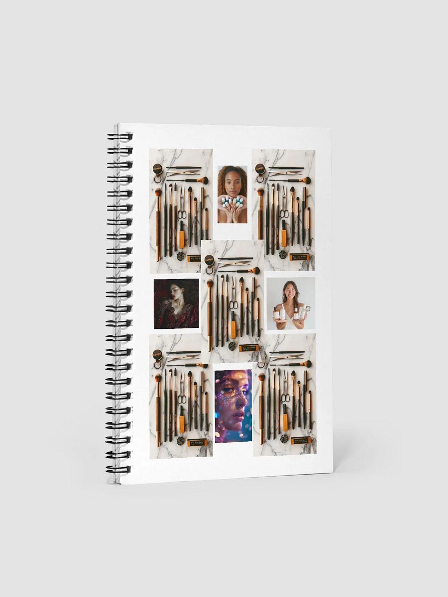 Beauty Makeup Brushes Spiral Notebook product image (1)