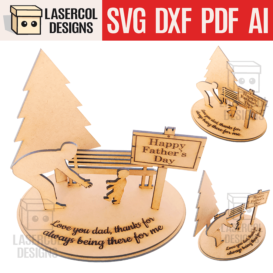 Father's Day Gift Plaque - Laser Cut Files product image (1)