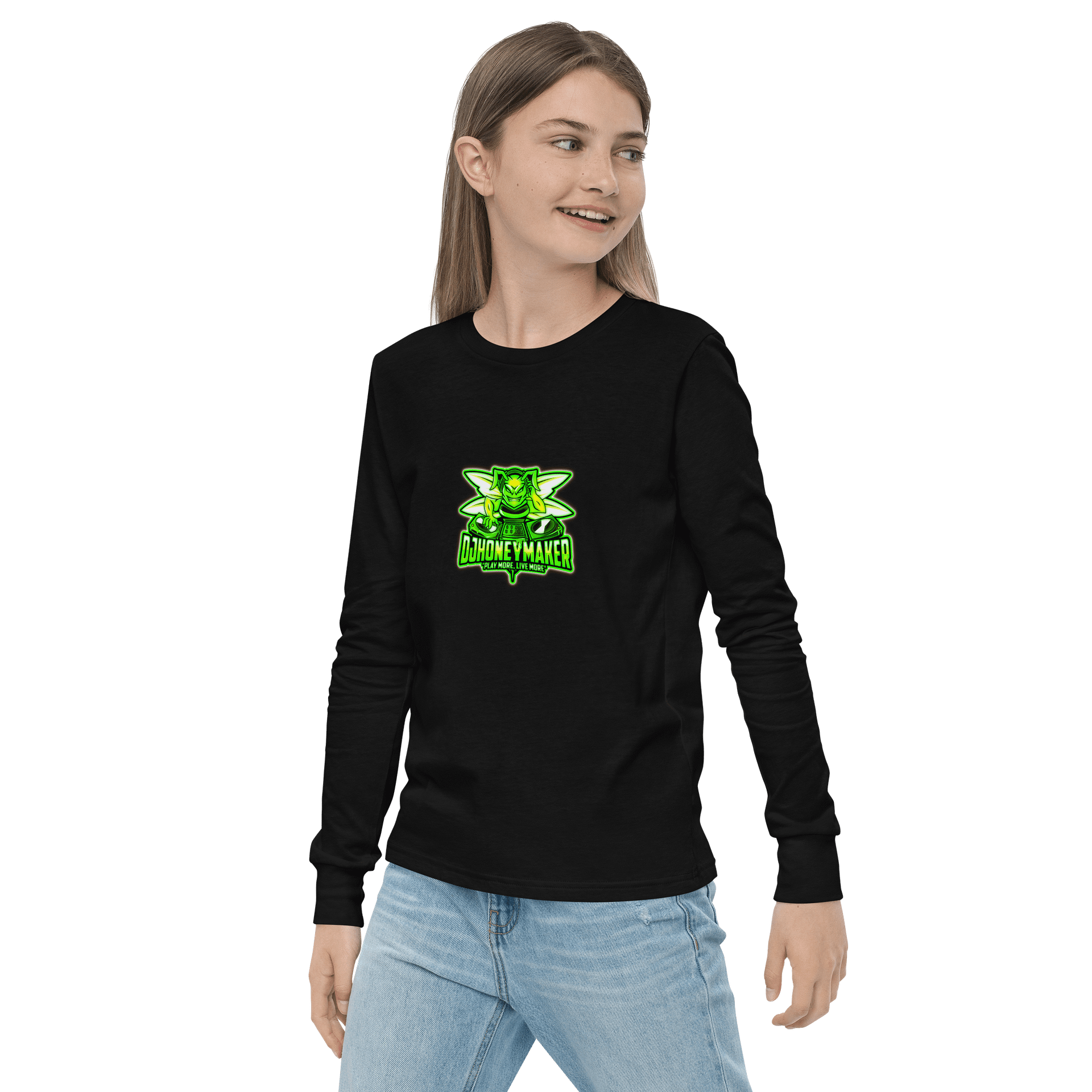 Neon Logo Youth Long Sleeve T-Shirt product image (9)