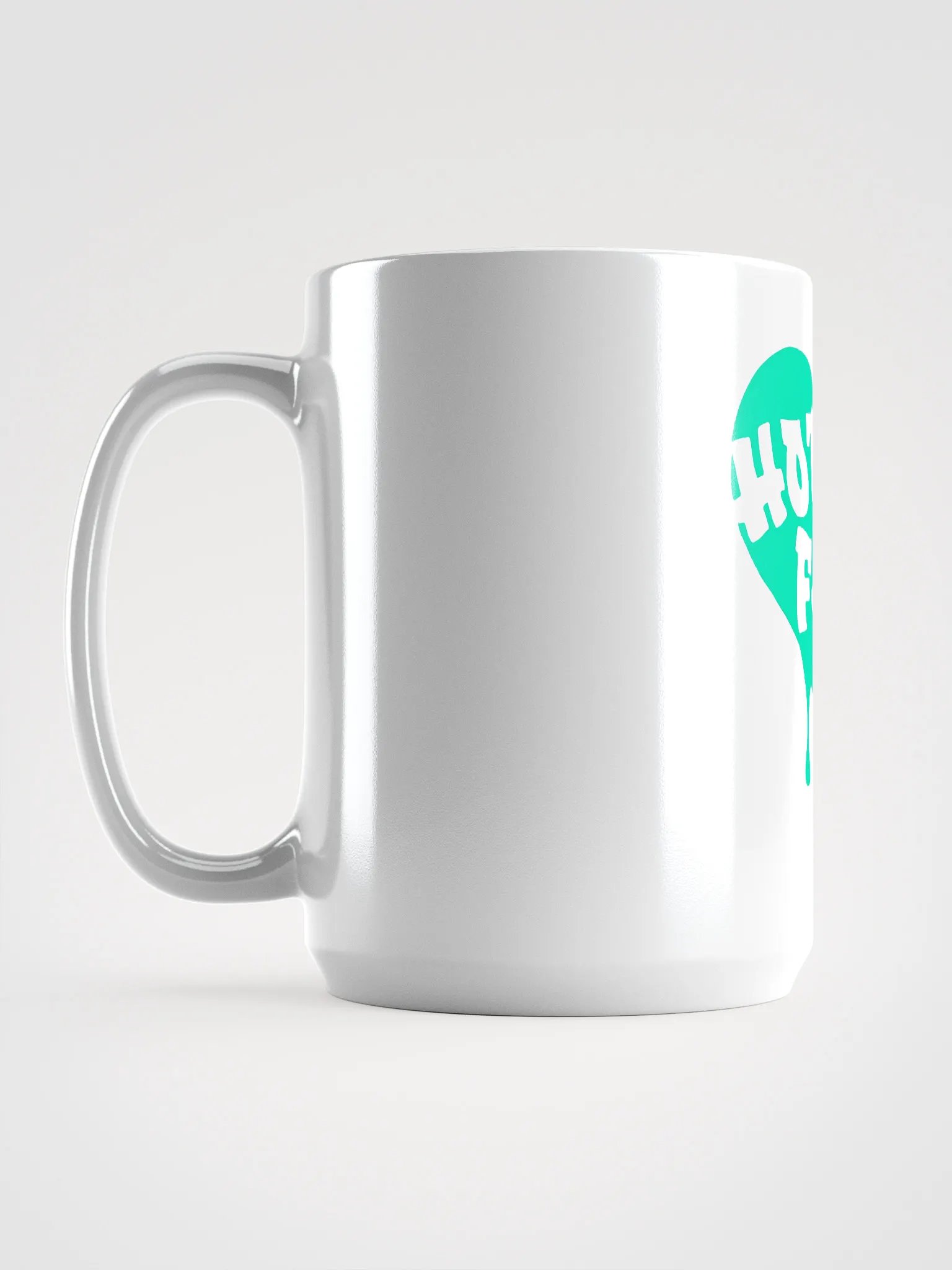 HOT BOX FAM TRANSPARENT SEAFOAM GREEN LOGO COFFEE MUG product image (6)