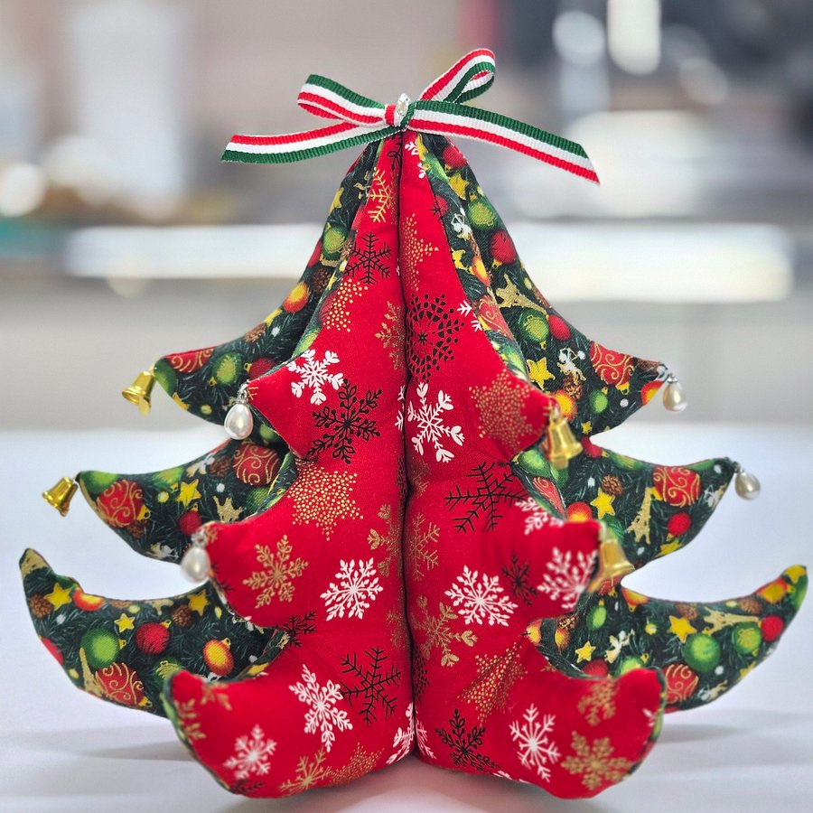 [PDF] Fabric Christmas tree DIY full size print PDF file product image (1)