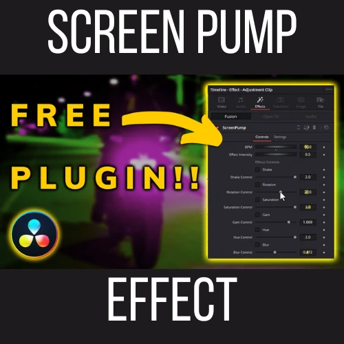 Screen Pump Effect for Davinci Resolve product image (1)