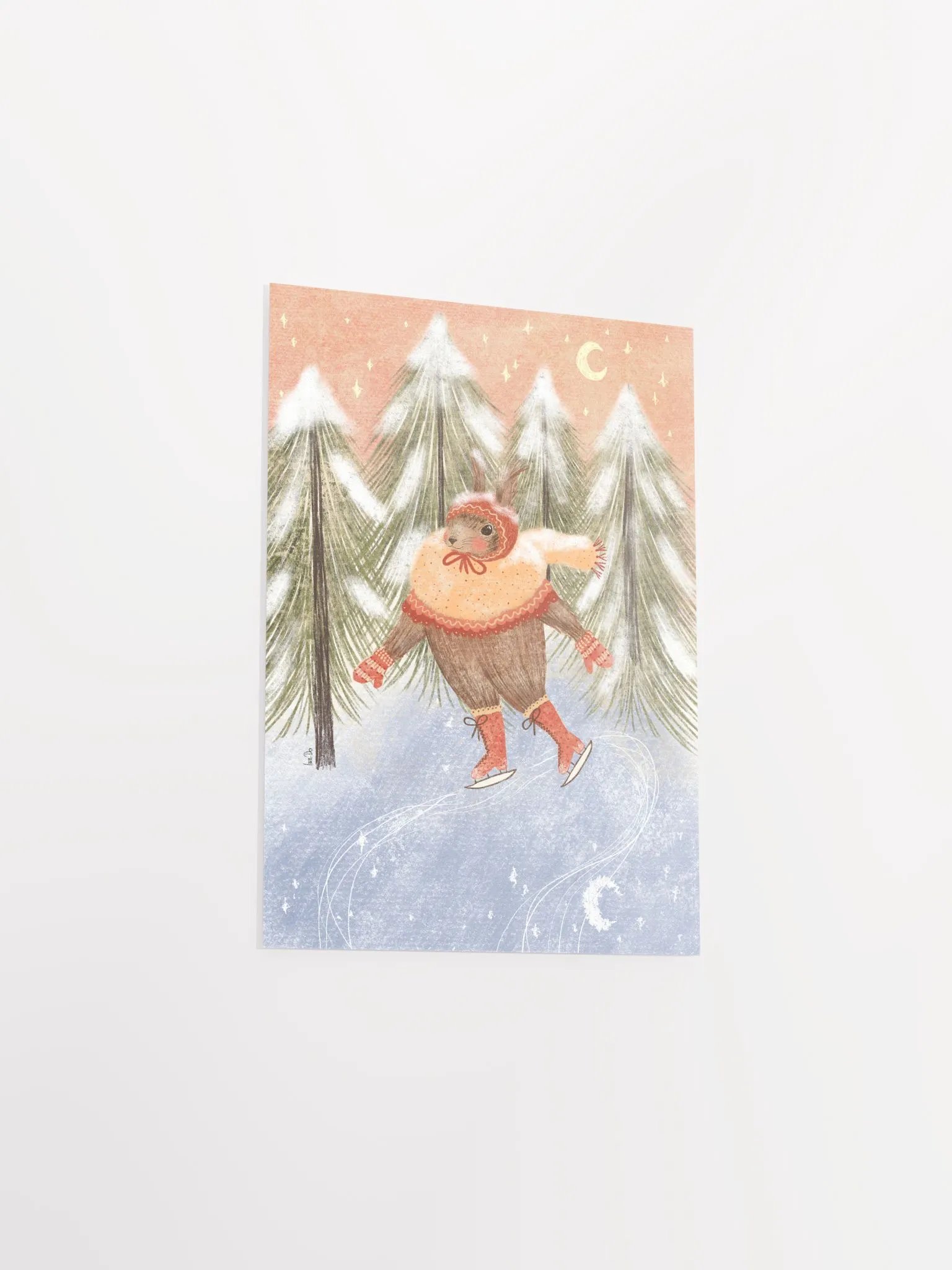 the cute squirrel ice skater product image (3)
