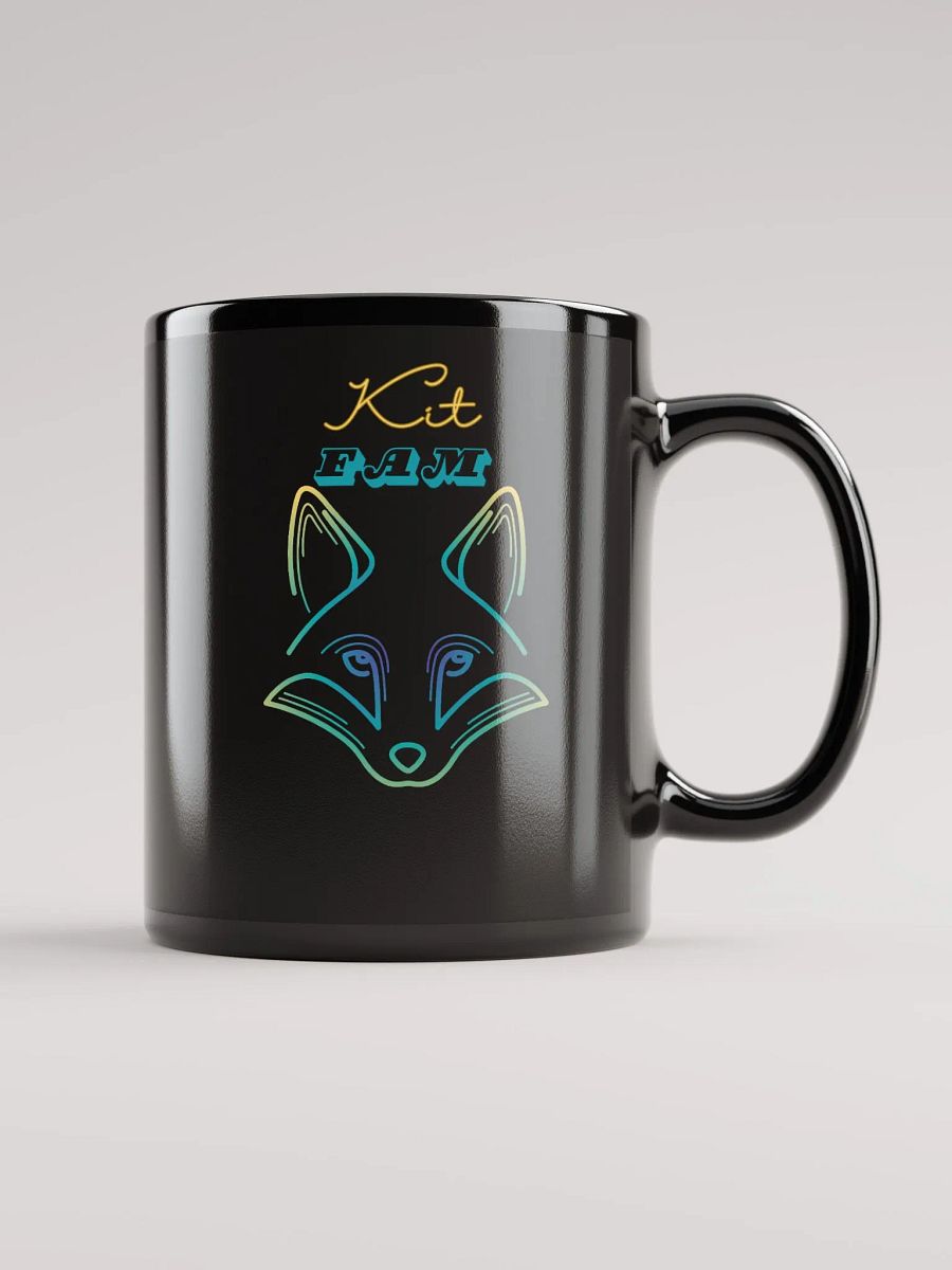 Kit Fam Black Glossy Mug product image (2)