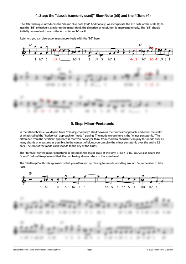 7 Steps to the perfect Blues-Solo - Alto Saxophone product image (5)