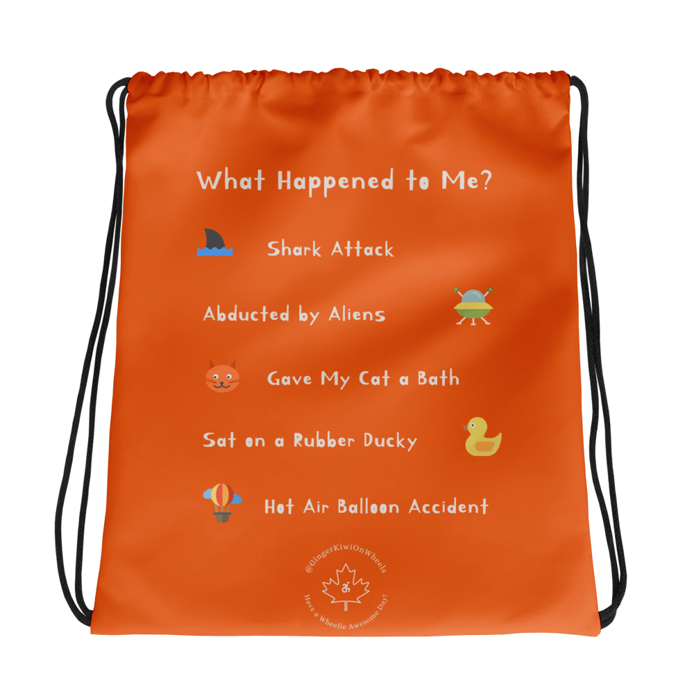 WHAT HAPPENED TO ME ? (2025 Edition): String Backpack, TiLite Burnt Orange product image (1)