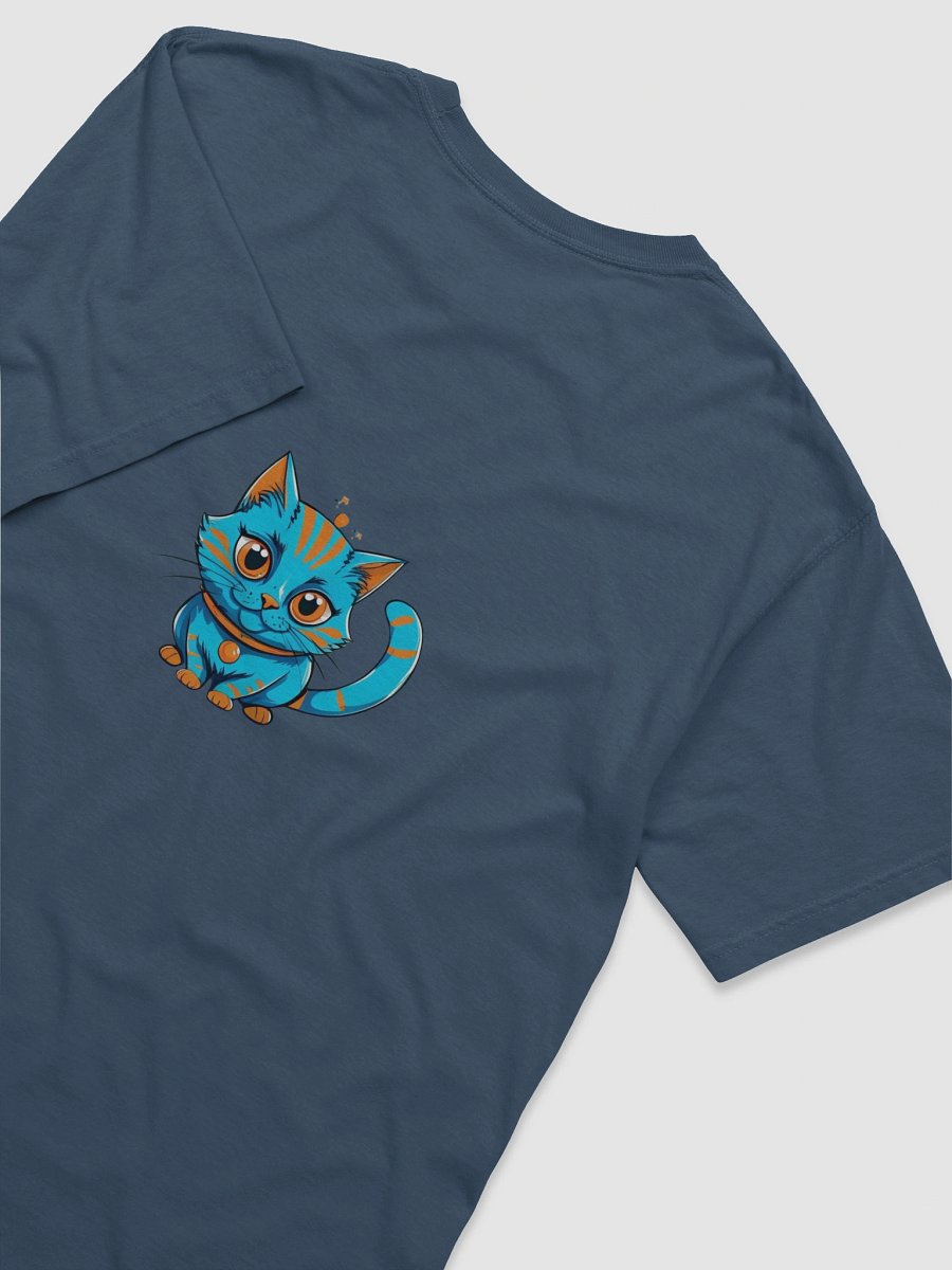 Whimsical Blue Cat Graphic Tee product image (72)