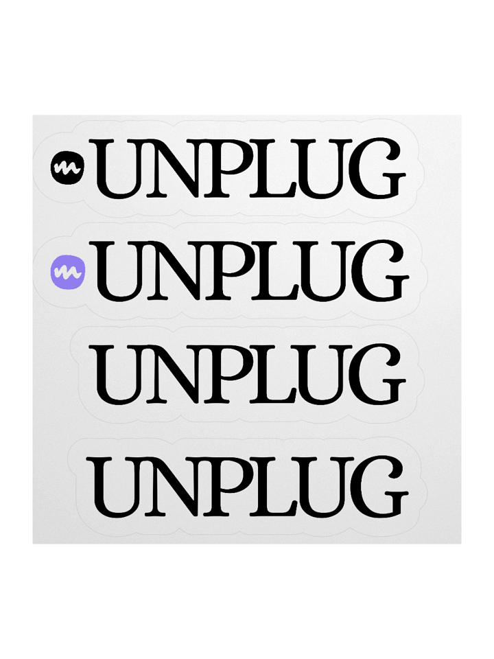 Unplug Sticker Set product image (2)
