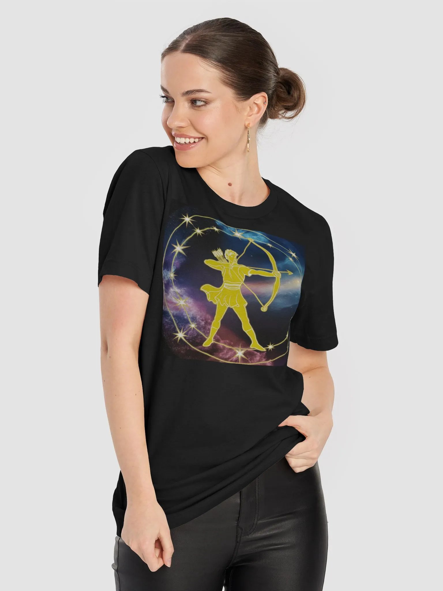 Sagittarius Cosmic Archer Unisex Supersoft T-Shirt product image (9)