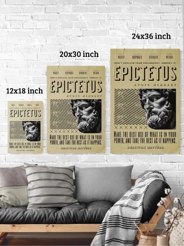 Epictetus Stoic Virtues Matte Paper Poster product image (2)