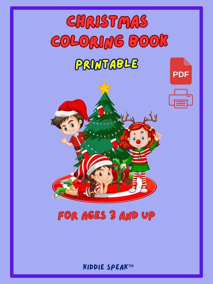 Printable Christmas Coloring Book product image (1)