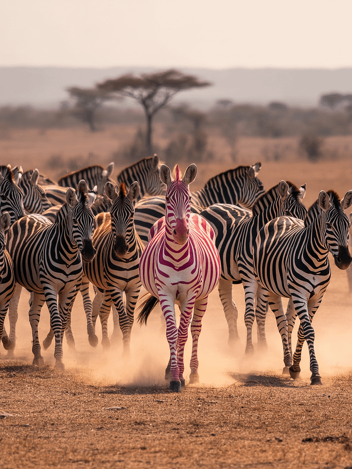 Stand Out Zebra Framed Poster product image (1)