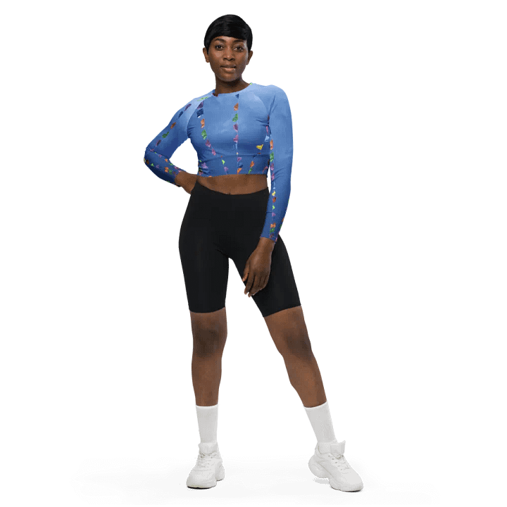 Papel Picado Long Sleeved Crop Top product image (1)