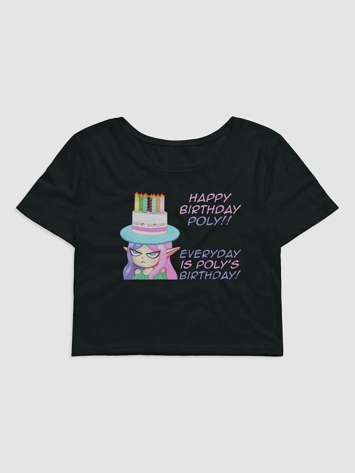 Happy Birthday Poly - Crop T shirt product image (2)