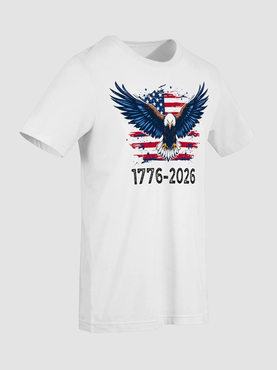 Patriotic American Eagle Flag T-shirt | 1776-2026 USA Bald Eagle Red White Blue Stars Stripes Tee product image (46)