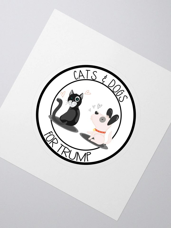 Cats & Dogs For Trump Sticker product image (2)