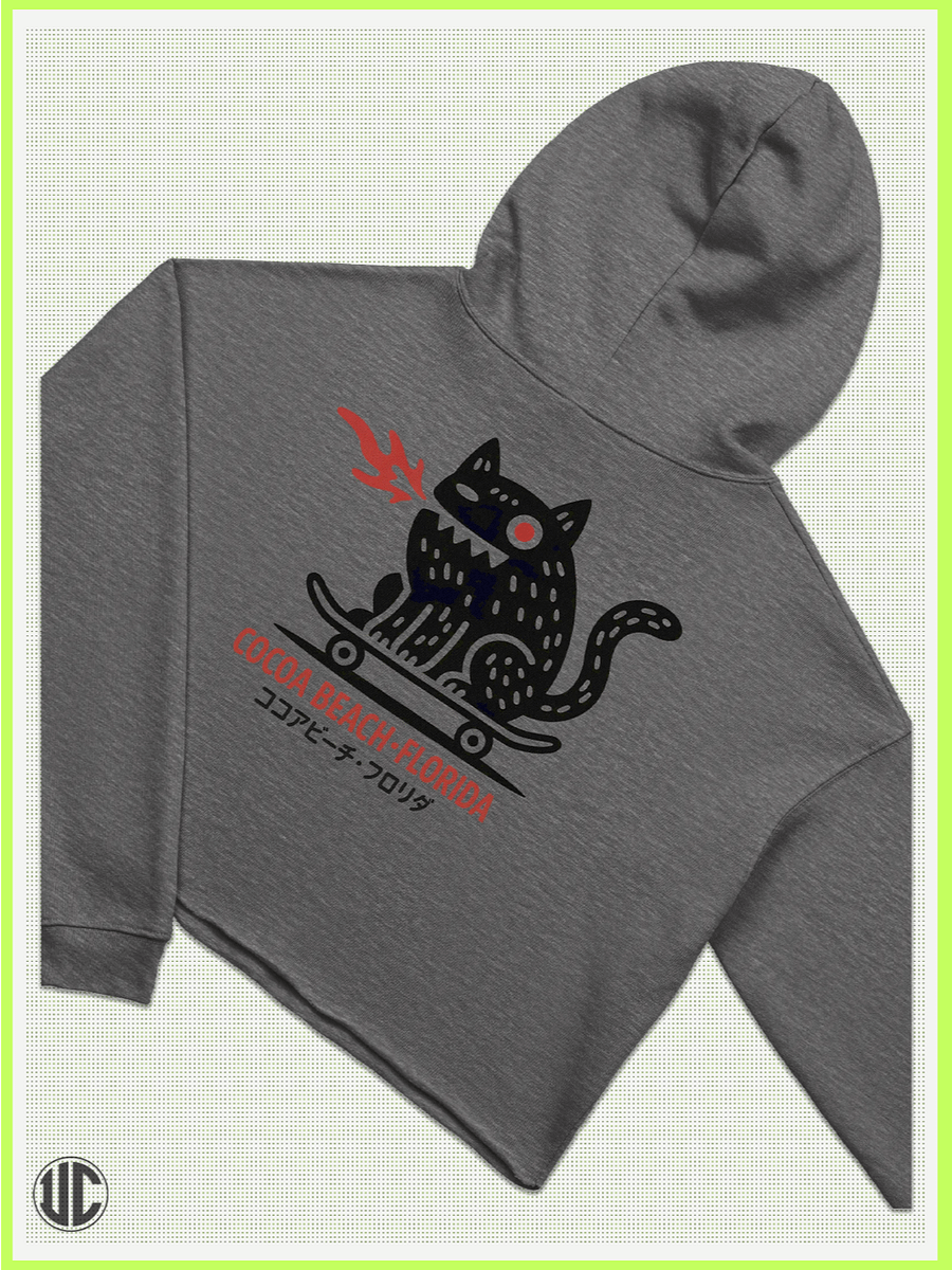 UnkoCon – Cocoa Beach FL Skater Crop Hoodie product image (3)