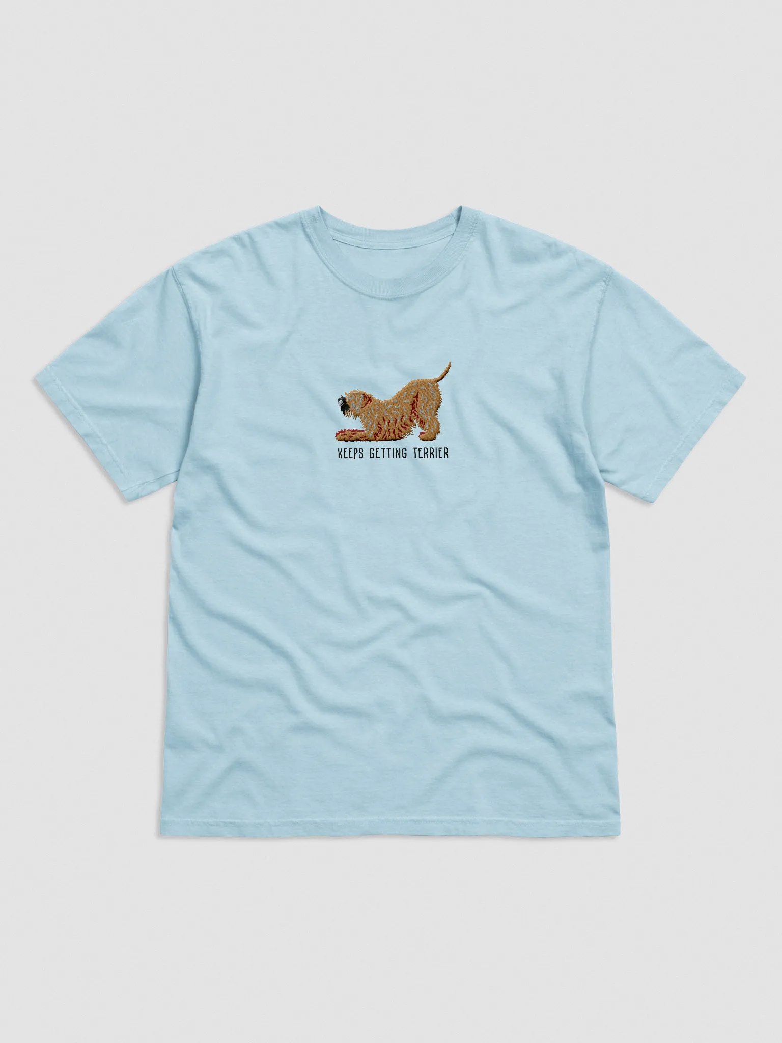 Keeps Getting Terrier T-Shirt(Embroidered) of a Wheaten Terrier(2) product image (4)