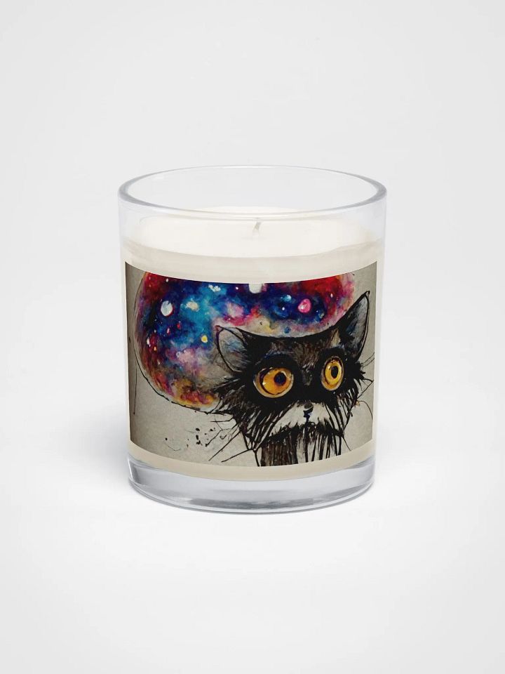 Whimsical Jellyfish & Cat Soy Wax Candle product image (1)