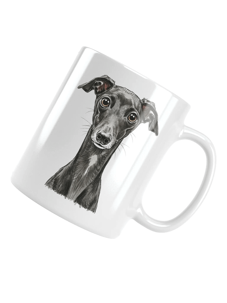 Italian Greyhound Sketch-y Art Chic Small Ceramic Mug For Iggy Lovers product image (1)