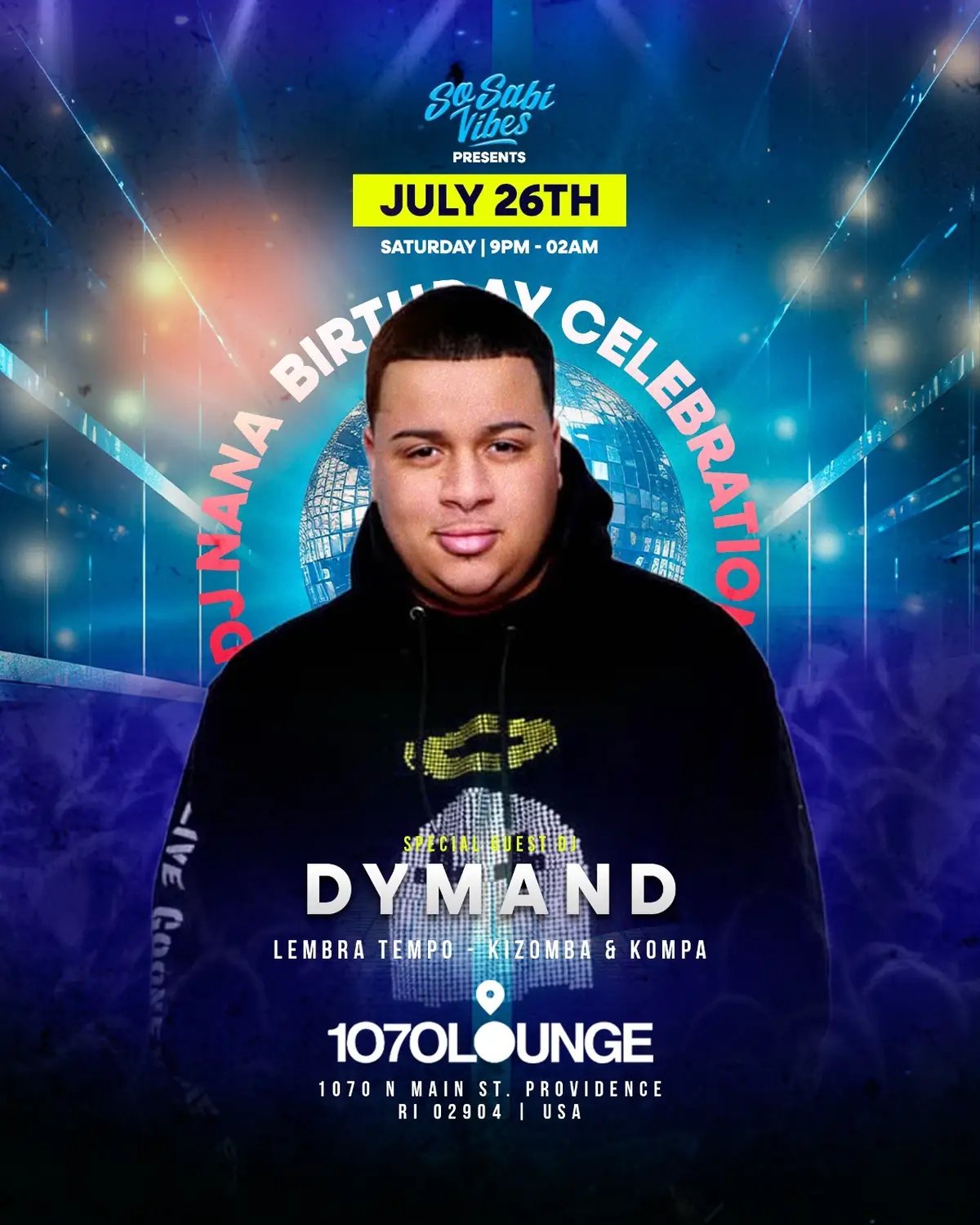 🔥 The countdown is ON for my Birthday Bash 🎉 📅 July 26 at 1070 Lounge, Providence RI 🎧 Check out the DJ Lineup: DJ Nana | DJ Azizi | DJ Lucas | DJ Dymand | Where’s Nasty 🚨 Early Bird tickets are almost SOLD OUT Don’t wait — cancel your plans and secure your spot NOW! 🎟️ Get your tickets before it’s too late! Lind for online tickets in my bio 🎫 💃🏾 Let’s make memories on the dance floor #DjNanaBirthdayBash #CapeVerdeanVibes #ProvidenceParty #July26Vibes #1070LoungeTakeover #kizomba #kompa # lembratempo #afrohouse #capeverdeanparty