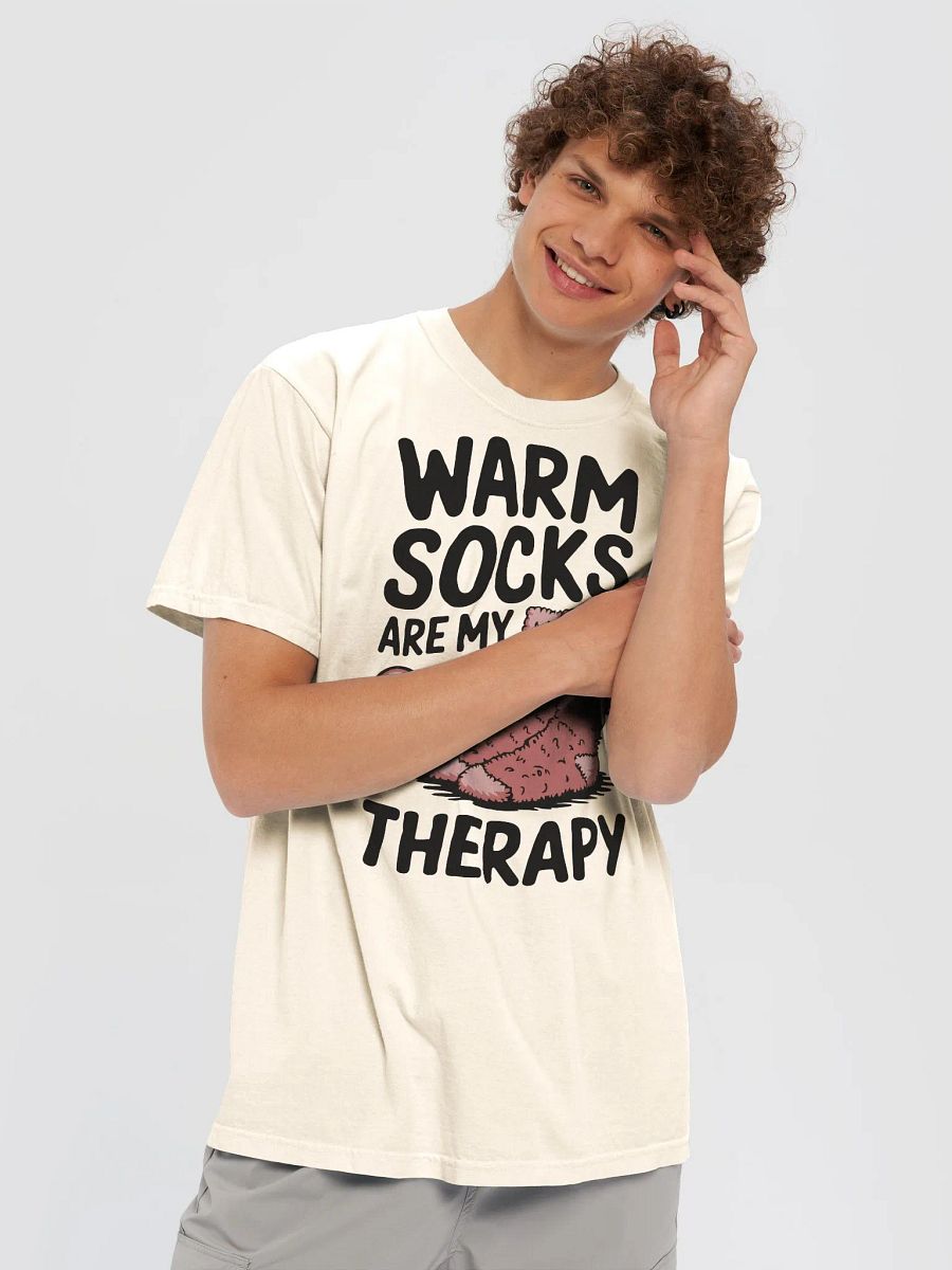 Warm Socks Are My Therapy Tee product image (4)