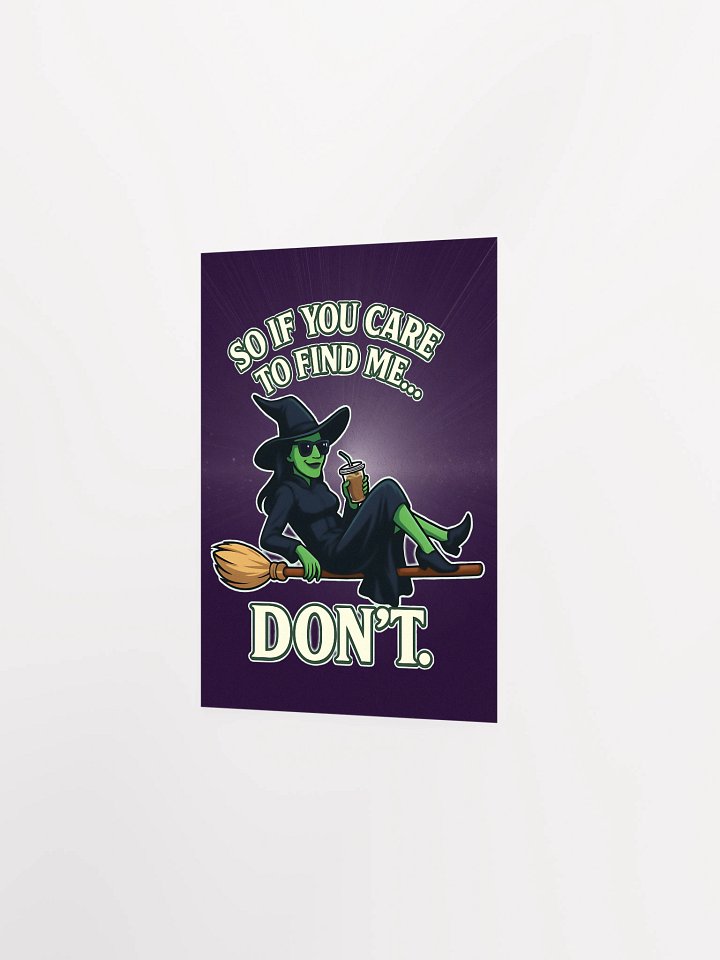 Wicked Witch Wall Art Poster – Enhanced Matte Print – Broadway Fan Decor – Gift for Broadway Fans product image (16)