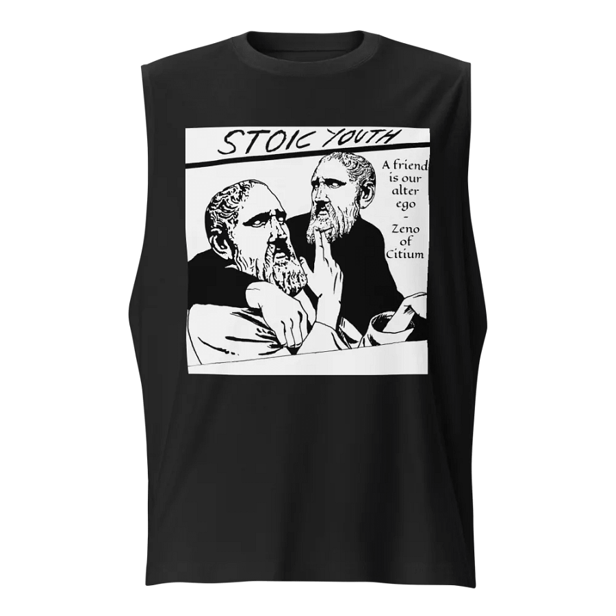 Stoic Youth Zeno of Citium quote Bella+Canvas Muscle Tank product image (1)