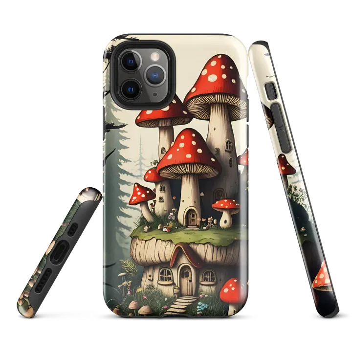 Tough Phone Case for iPhone® - Mushroom Fairy Villa product image (1)